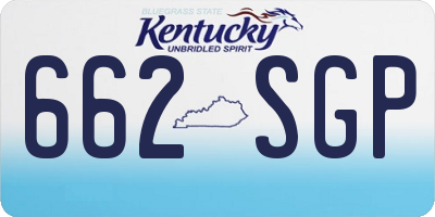 KY license plate 662SGP