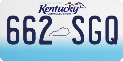 KY license plate 662SGQ