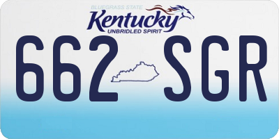 KY license plate 662SGR