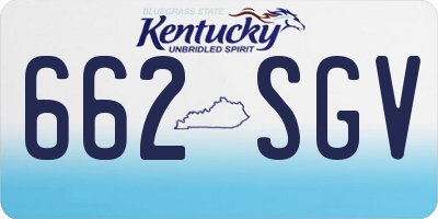 KY license plate 662SGV