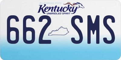 KY license plate 662SMS