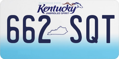 KY license plate 662SQT