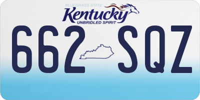 KY license plate 662SQZ