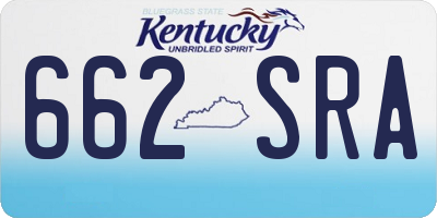 KY license plate 662SRA