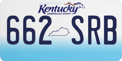 KY license plate 662SRB