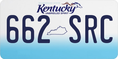 KY license plate 662SRC