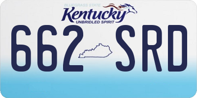 KY license plate 662SRD