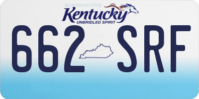 KY license plate 662SRF