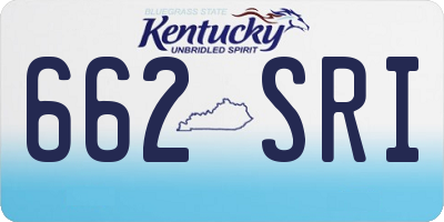 KY license plate 662SRI