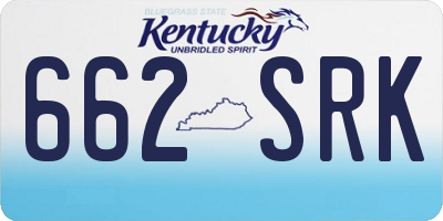 KY license plate 662SRK