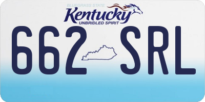 KY license plate 662SRL