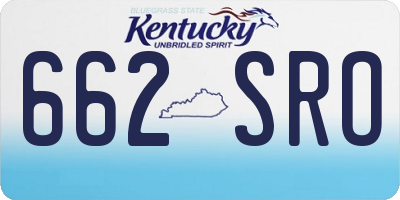 KY license plate 662SRO