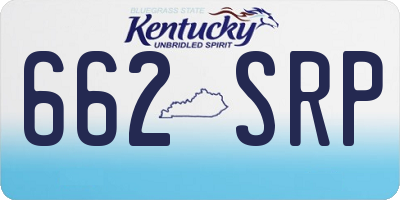 KY license plate 662SRP