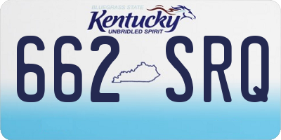 KY license plate 662SRQ