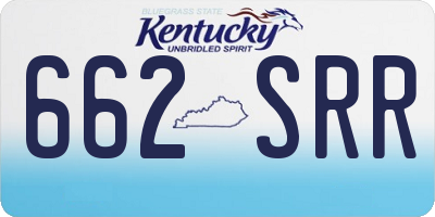 KY license plate 662SRR