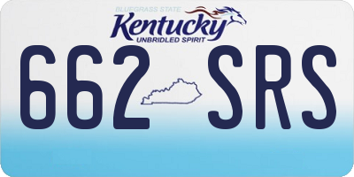 KY license plate 662SRS