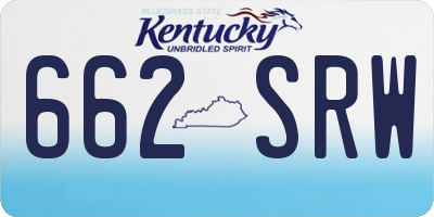 KY license plate 662SRW