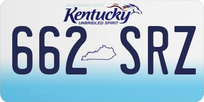 KY license plate 662SRZ