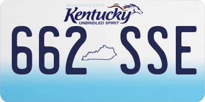 KY license plate 662SSE