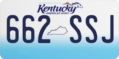 KY license plate 662SSJ