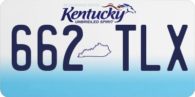 KY license plate 662TLX