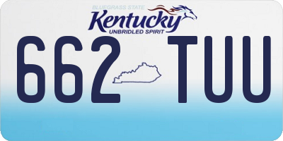 KY license plate 662TUU
