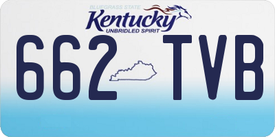 KY license plate 662TVB