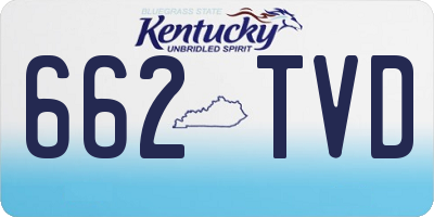 KY license plate 662TVD