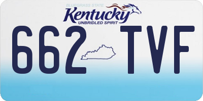 KY license plate 662TVF