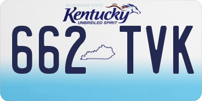 KY license plate 662TVK