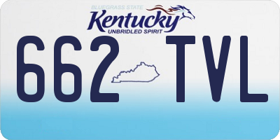 KY license plate 662TVL