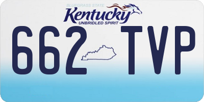 KY license plate 662TVP
