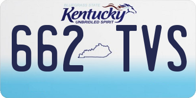 KY license plate 662TVS