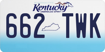 KY license plate 662TWK