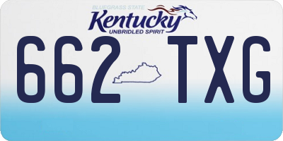 KY license plate 662TXG