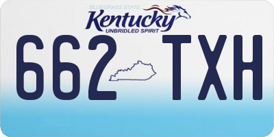 KY license plate 662TXH