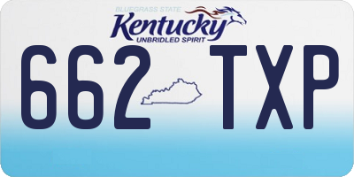 KY license plate 662TXP