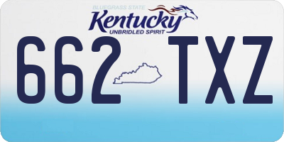 KY license plate 662TXZ