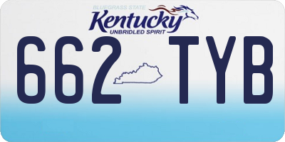 KY license plate 662TYB