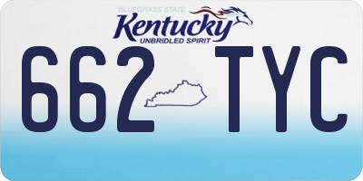 KY license plate 662TYC