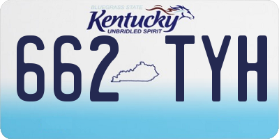 KY license plate 662TYH