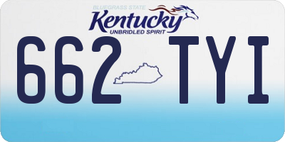 KY license plate 662TYI