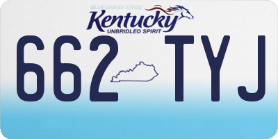 KY license plate 662TYJ