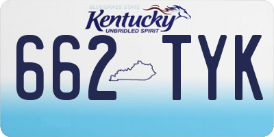 KY license plate 662TYK