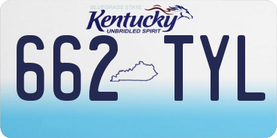 KY license plate 662TYL