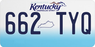 KY license plate 662TYQ