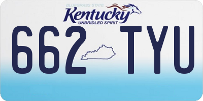 KY license plate 662TYU
