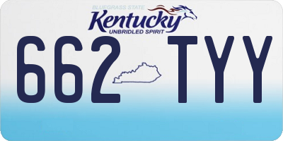 KY license plate 662TYY
