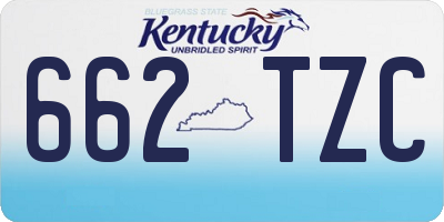 KY license plate 662TZC