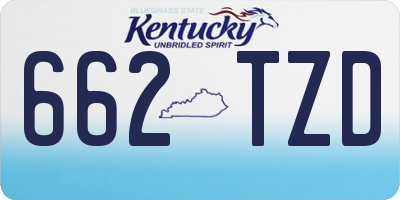 KY license plate 662TZD